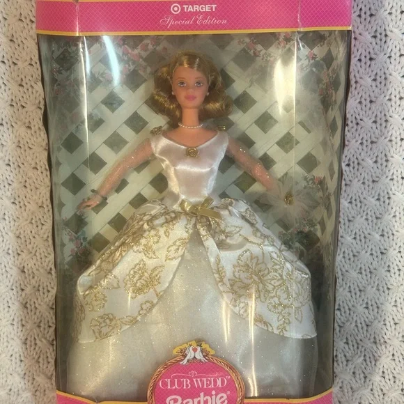 Barbie | Toys | Barbie Club Wedd Doll In White And Gold Gown | Poshmark